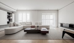 130㎡“暖调极简+质感松弛”的住宅